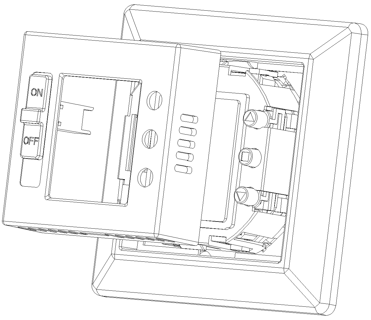 Fig. 2 – Remove the cover and decorative panel