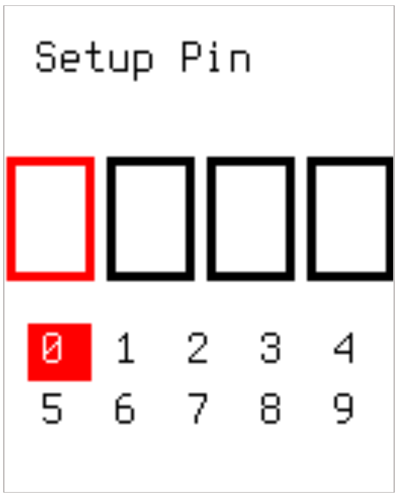 PIN entry prompt on locked device