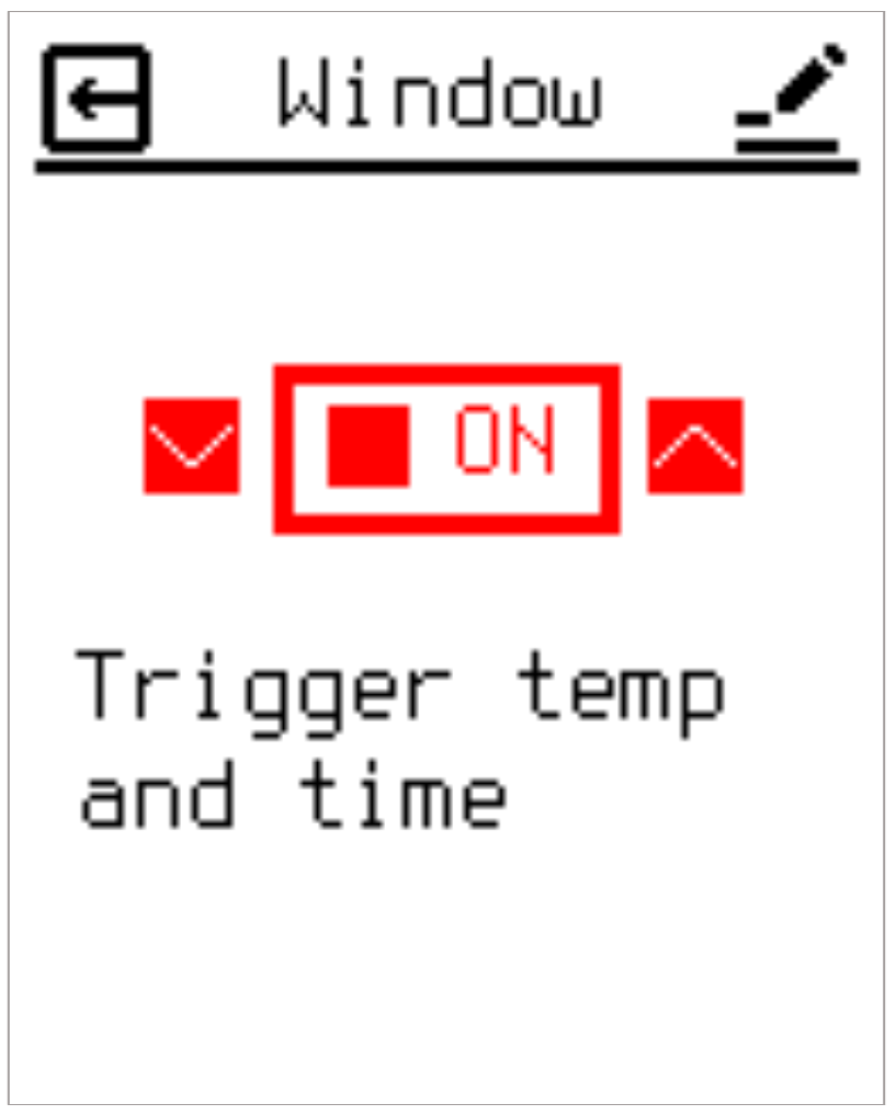 Window Function threshold editing